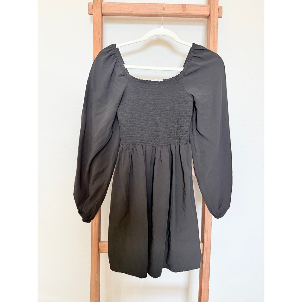 Gap- long sleeve black dress - Picture 2 of 4